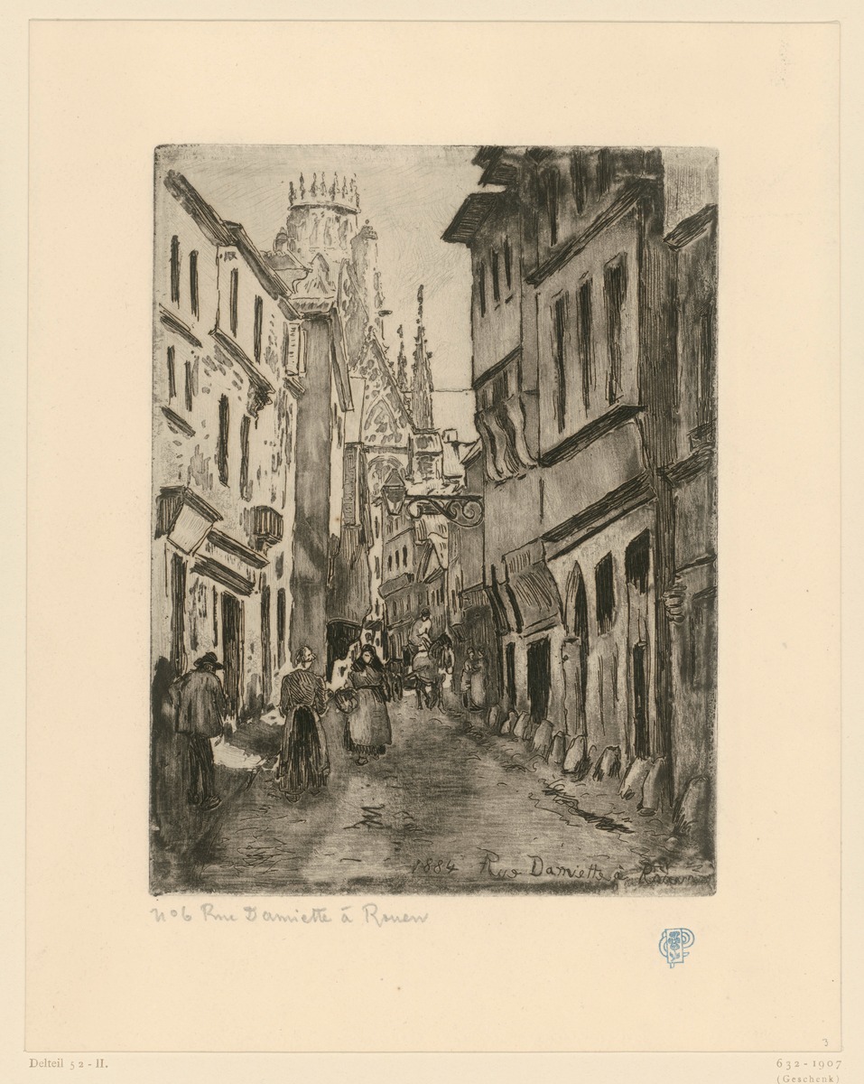 Rouen. Straße / Rue Damiette à Rouen