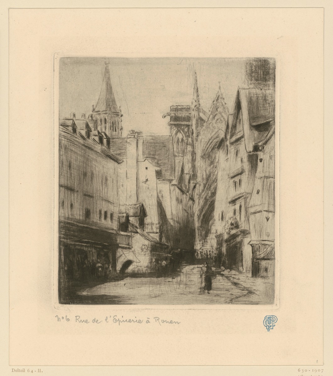 Rouen. Straße / Rue de l'Epicerie à Rouen