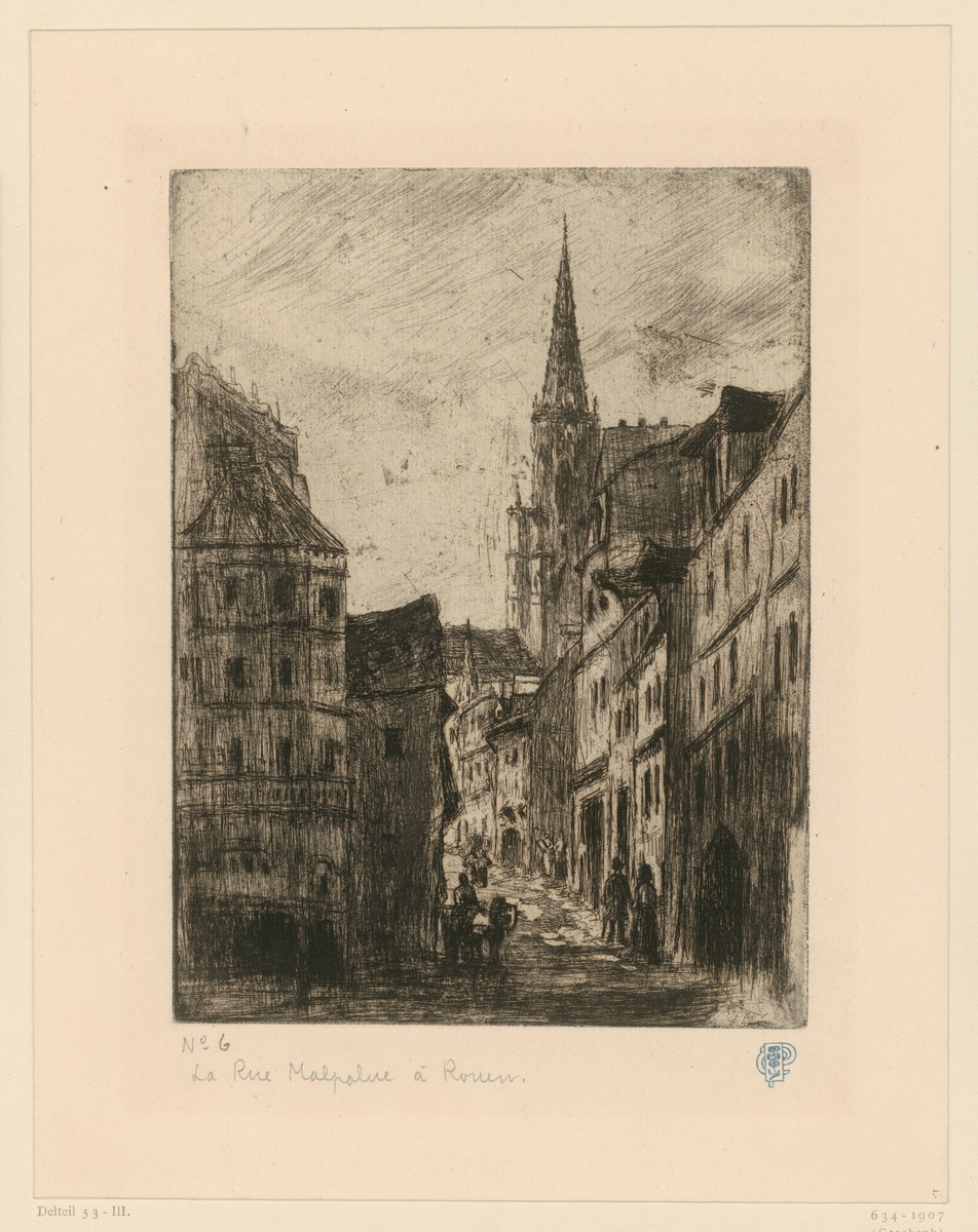 La rue Malpalue, à Rouen