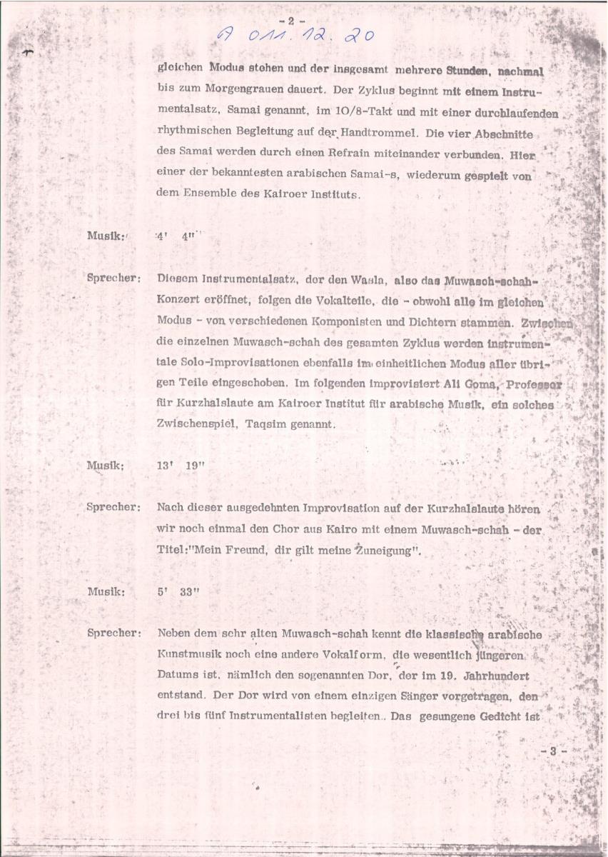 16. SFB-Sendung Ägypten, (Kommentar: Habib Hassan Touma)