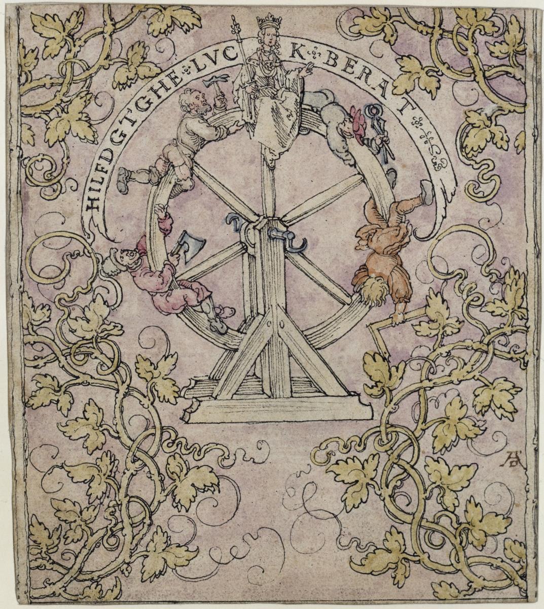 Glücksrad, Buchzeichen des Melchior Pfinzing