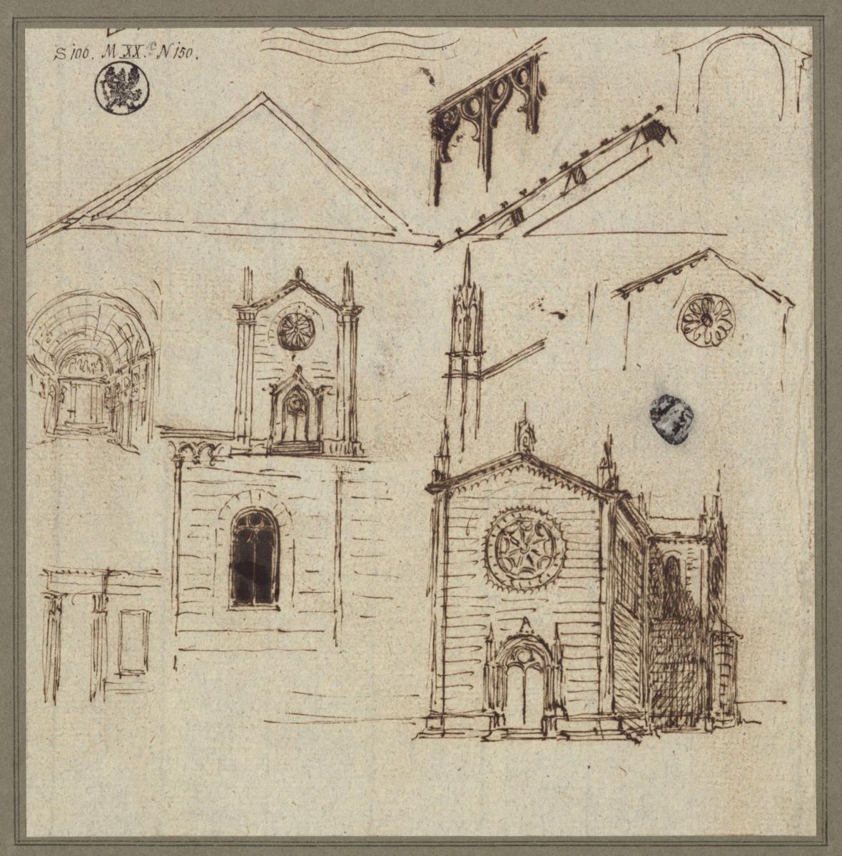 Entwurf zu einer Kirche im romanischen Stil