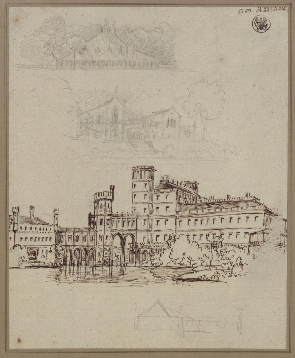 Bad Muskau. Schloss. Dritter Umbauvorschlag