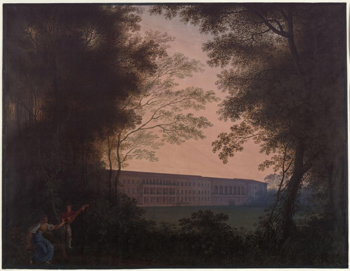 Köstritz. Schloss. Ansicht der Gartenseite