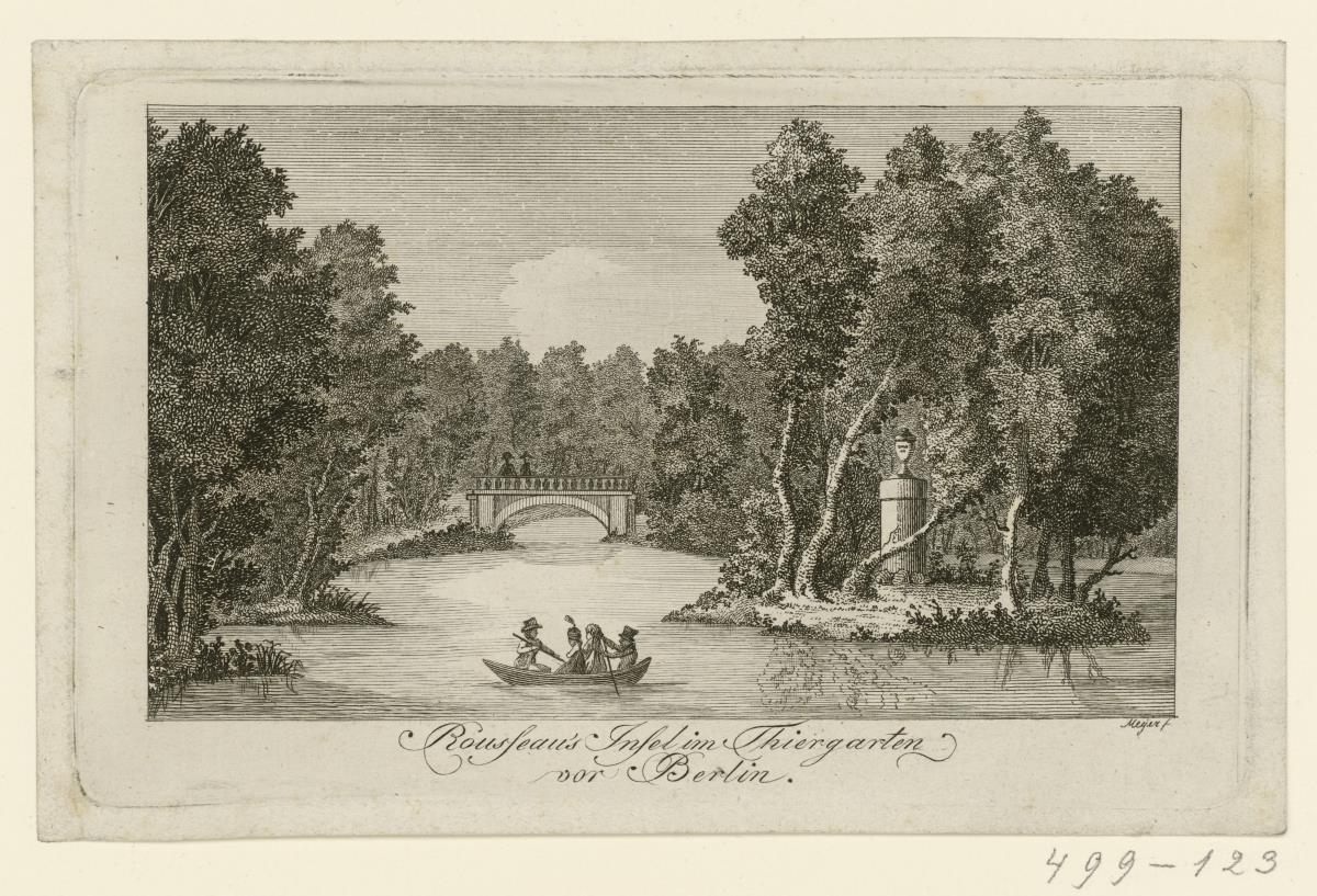 Rousseau’s Insel im Thiergarten vor Berlin
