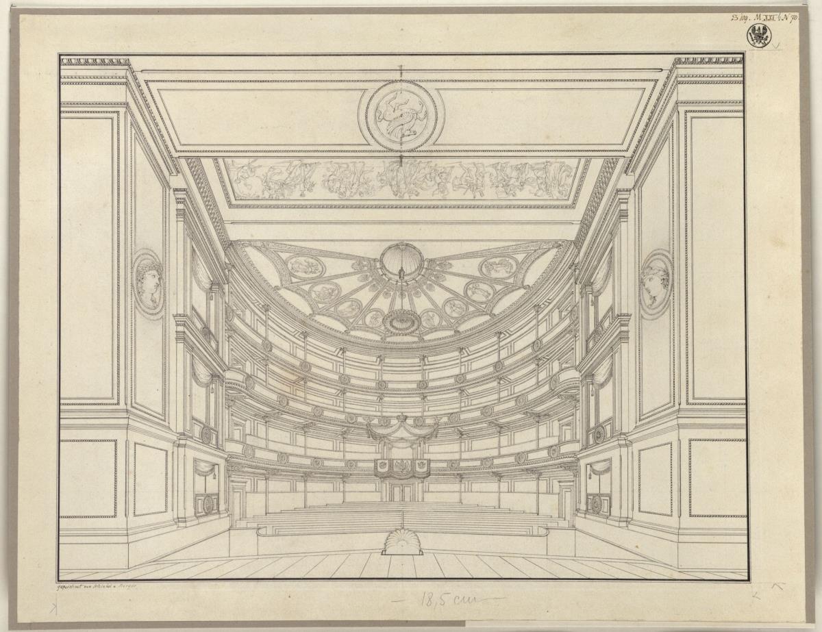 Berlin. Schauspielhaus auf dem Gendarmenmarkt, Zuschauerraum