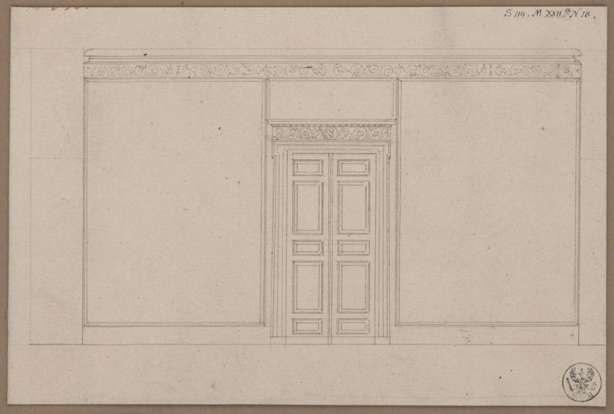 Berlin, Wilhelmstraße 102. Palais des Prinzen Albrecht von Preußen, Entwurf für ein Gesellschaftszimmer