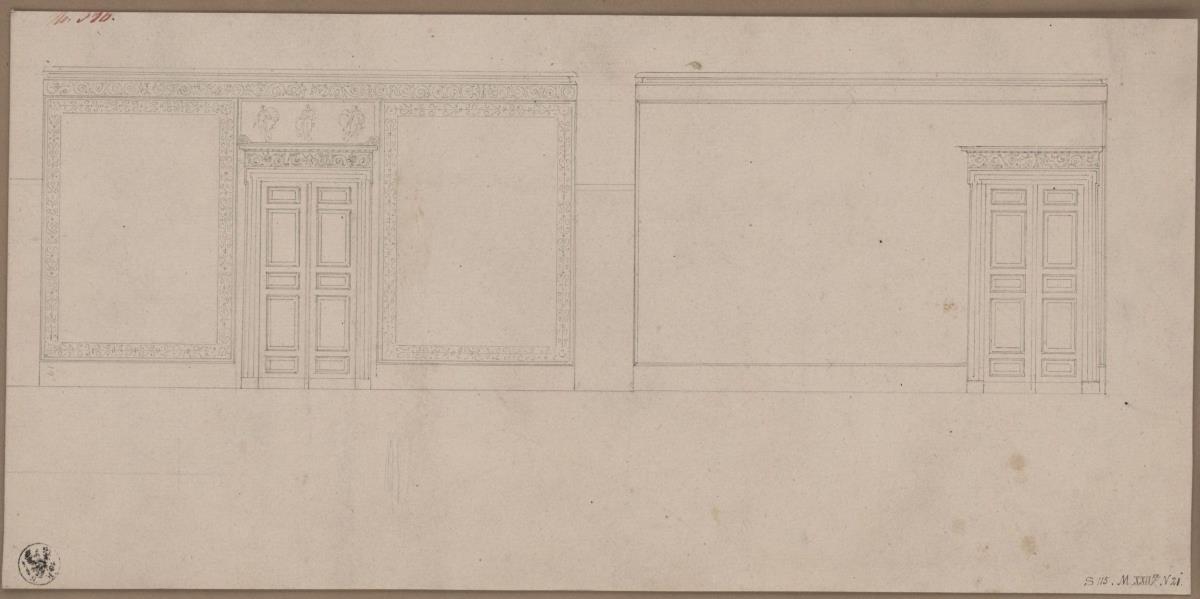 Berlin, Wilhelmstraße 102. Palais des Prinzen Albrecht von Preußen, Entwurf für ein Gesellschaftszimmer