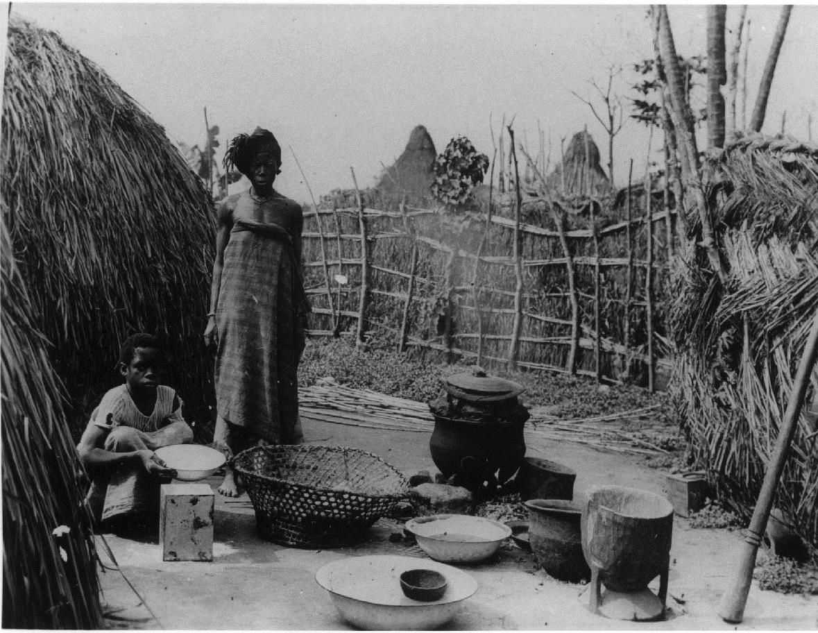 Hausa-Gehöft , keine Lokalisierung, wahrsch. Kamerun, ev. Bertua