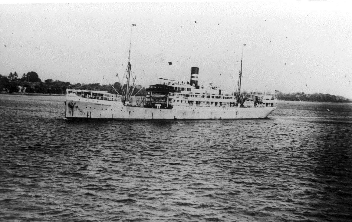 Wörmanndampfer in Fahrt