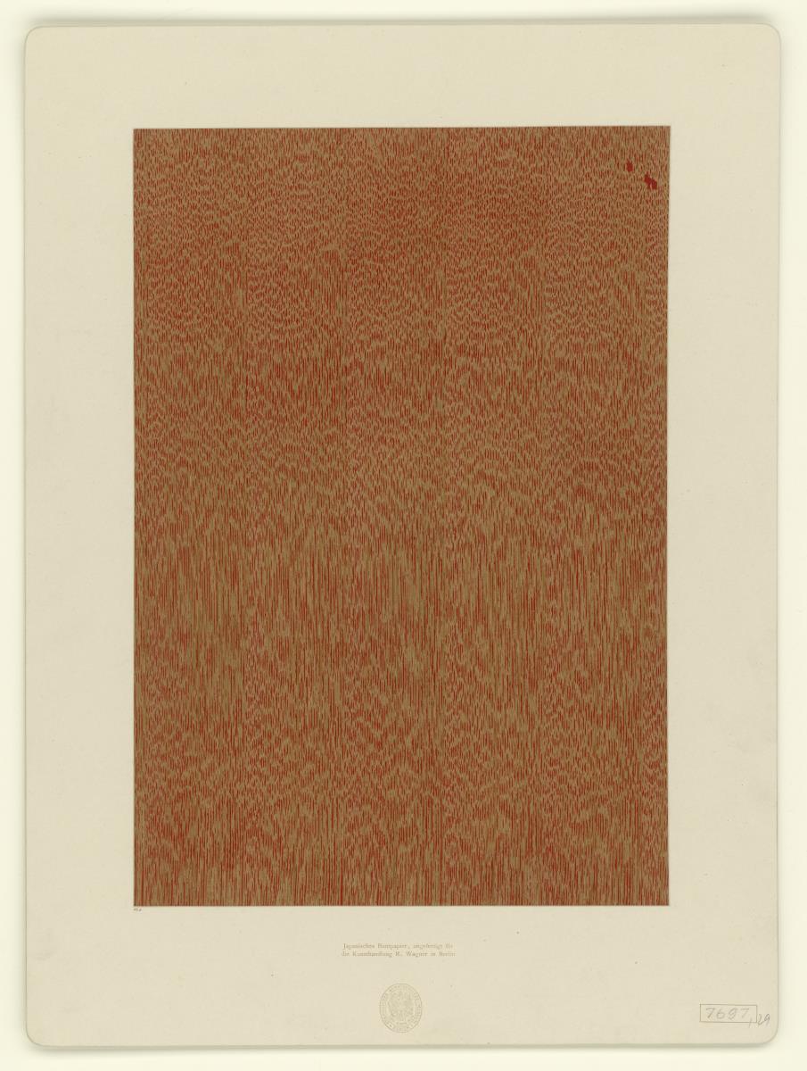 Japanisches Tapetentürpapier (vermutlich Karakami 唐紙)