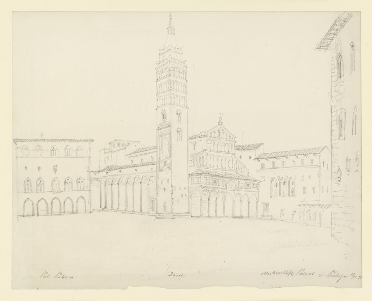 Pistoria,Piazza del Duomo, Dom S. Zeno und S. Jacopo, Palazzo del Potesta, Palazzo Communale