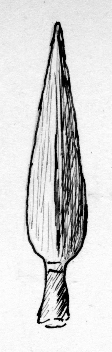 Verdorbene Lanzenspitze aus vier Stücken