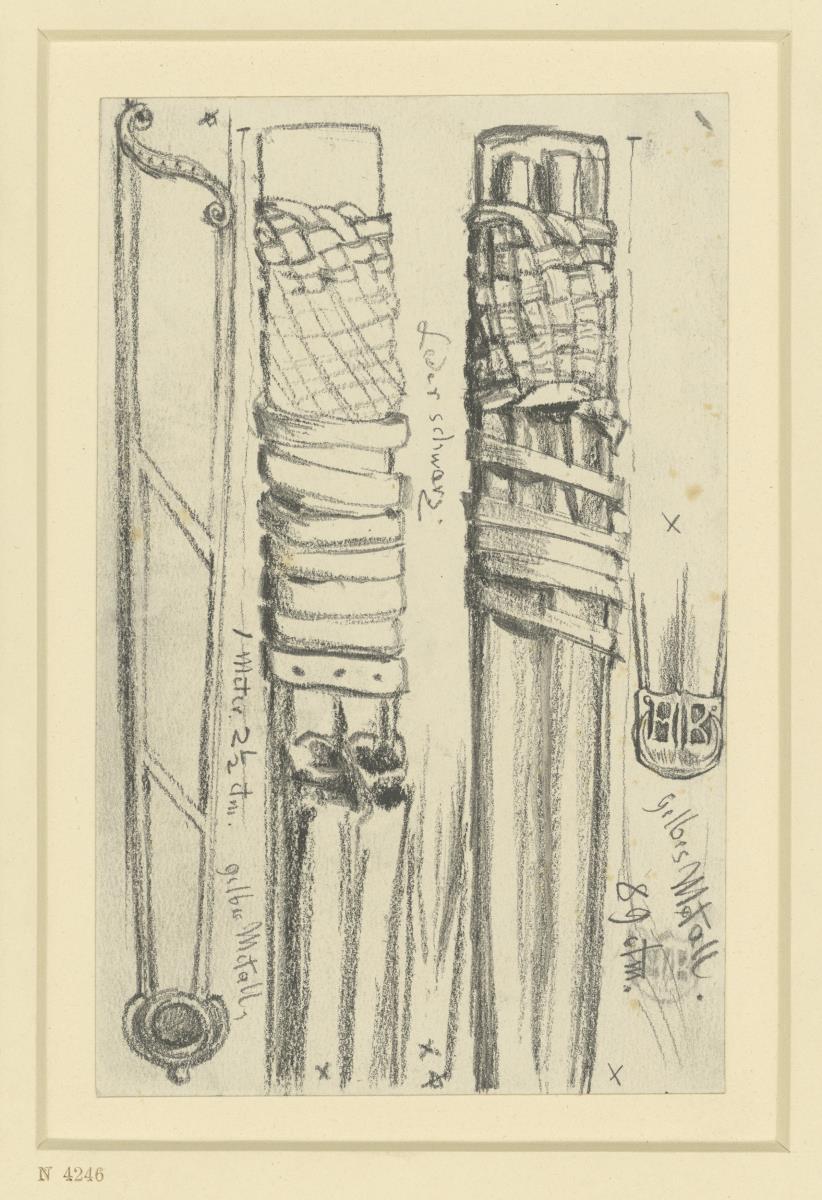 Scheiden zu Prunkschwertern um 1512 bis 1540, Historisches Museum, Dresden