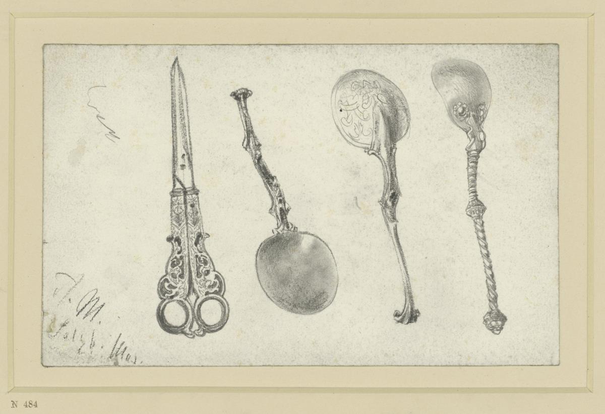 Eine Schere und drei Löffel. Museum Salzburg