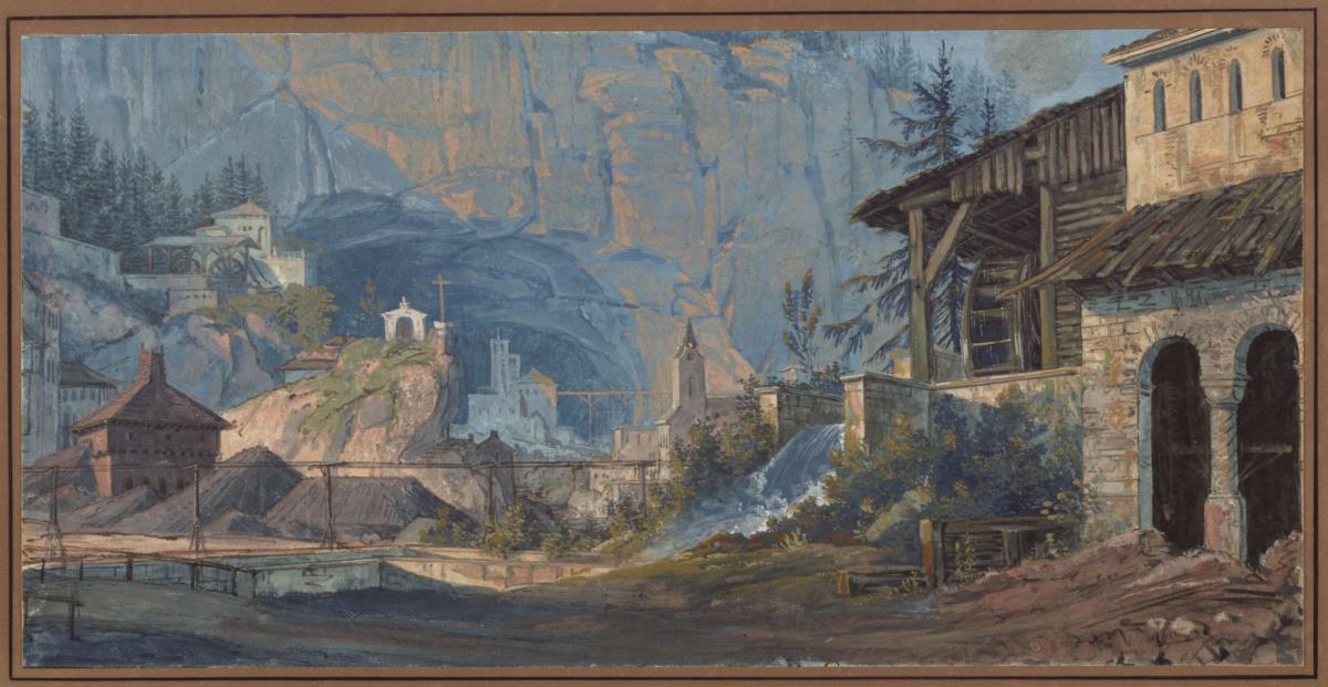 Eisenbergwerk in Katalonien. Außenansicht