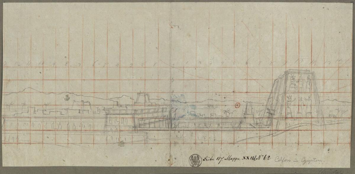 Der Tempel von Apollinopolis in Ägypten