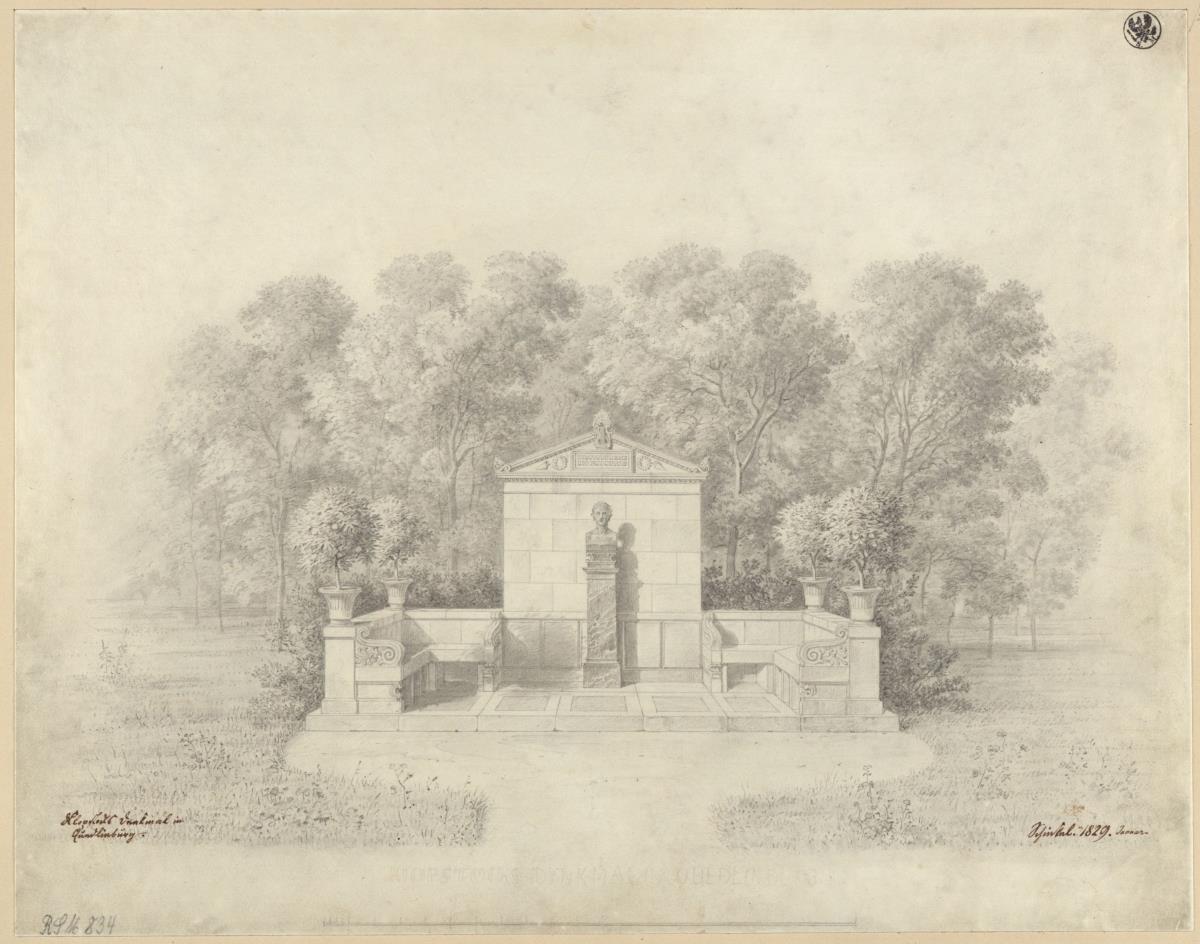 Quedlinburg. Entwurf zu einem Denkmal für Friedrich Gottlieb Klopstock