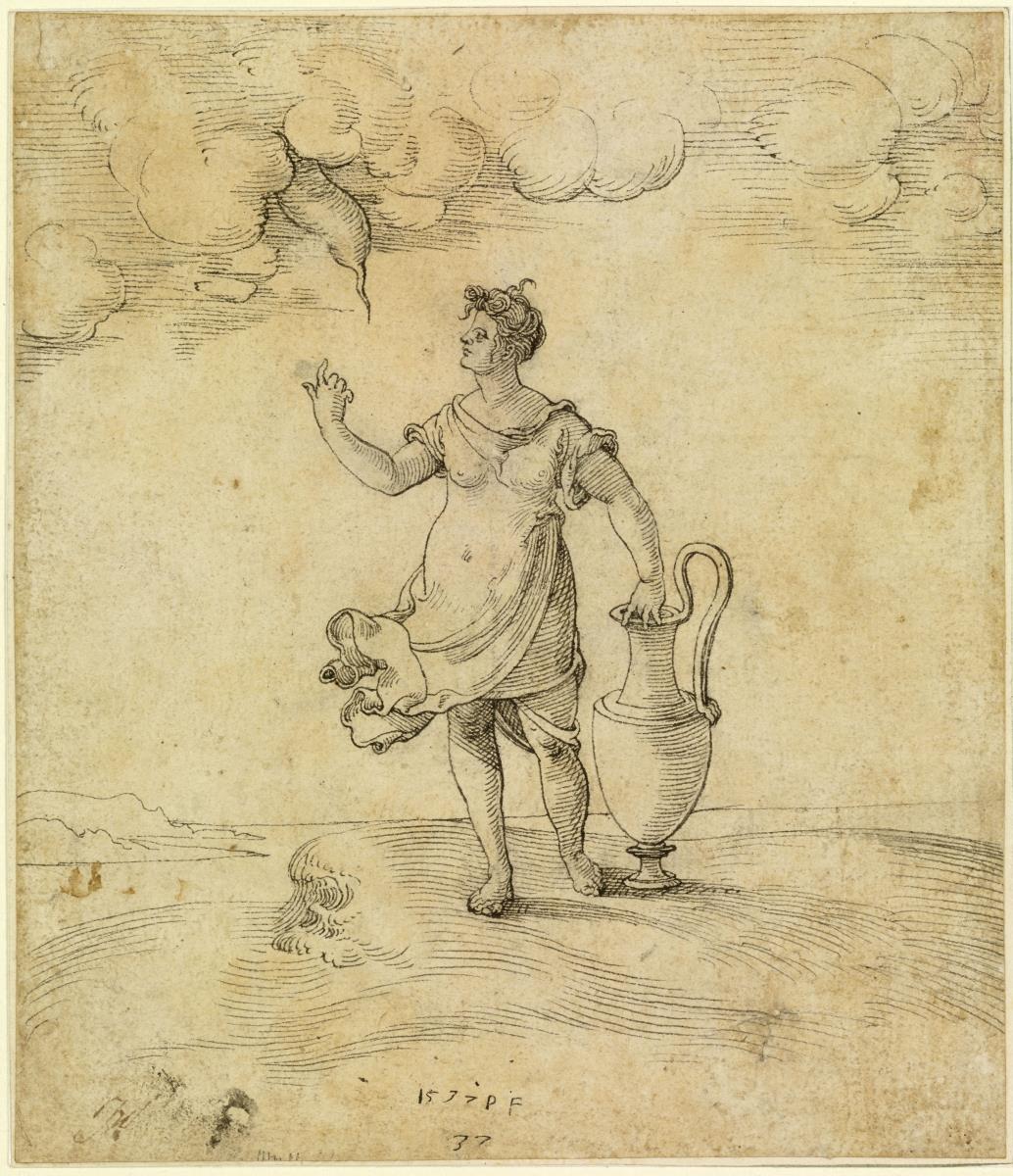 Frau mit Amphora: Allegorische Darstellung