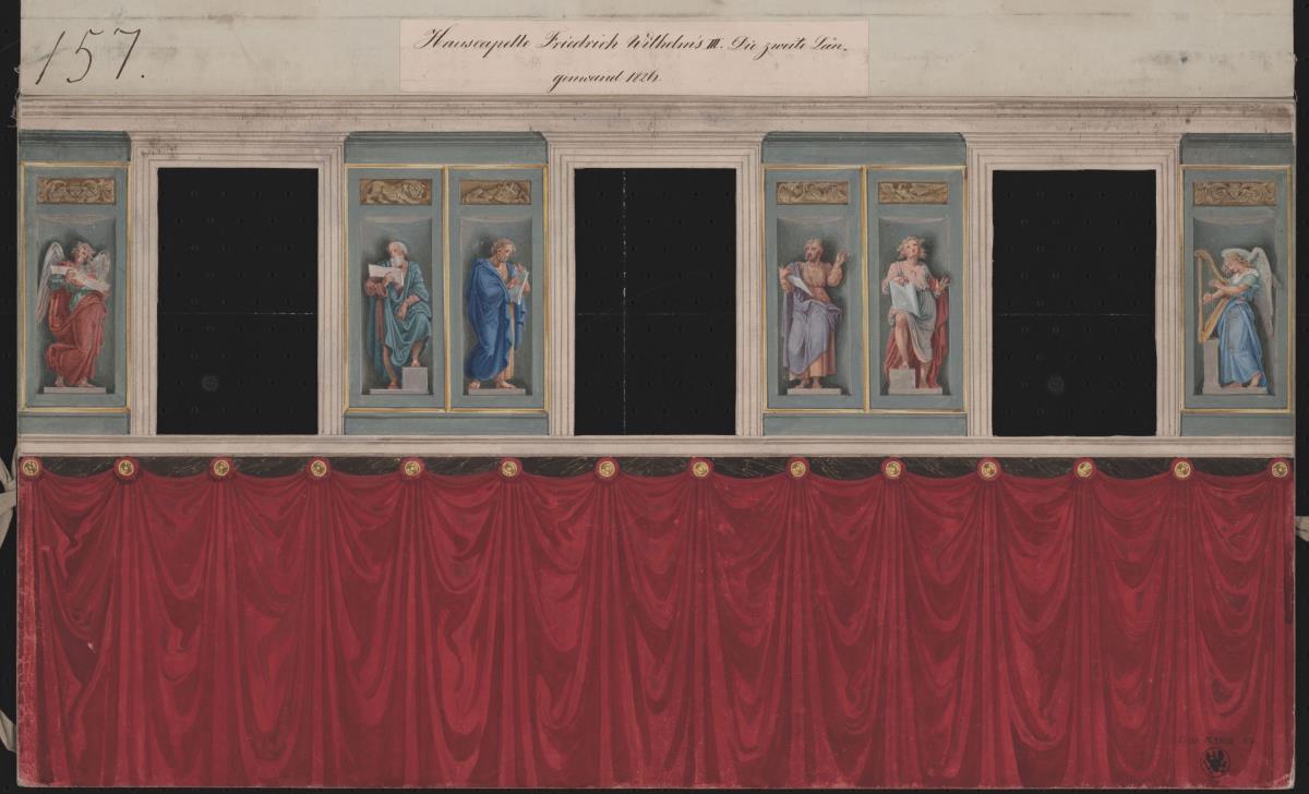 Berlin, Unter den Linden. Kronprinzenpalais, Entwurf zur Kapelle Friedrich Wilhelm III.