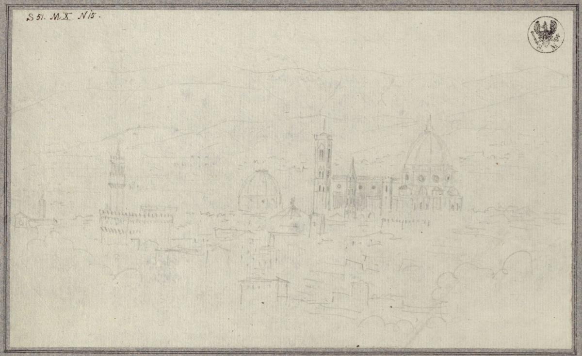 Blick auf Florenz mit dem Dom und dem Baptisterium