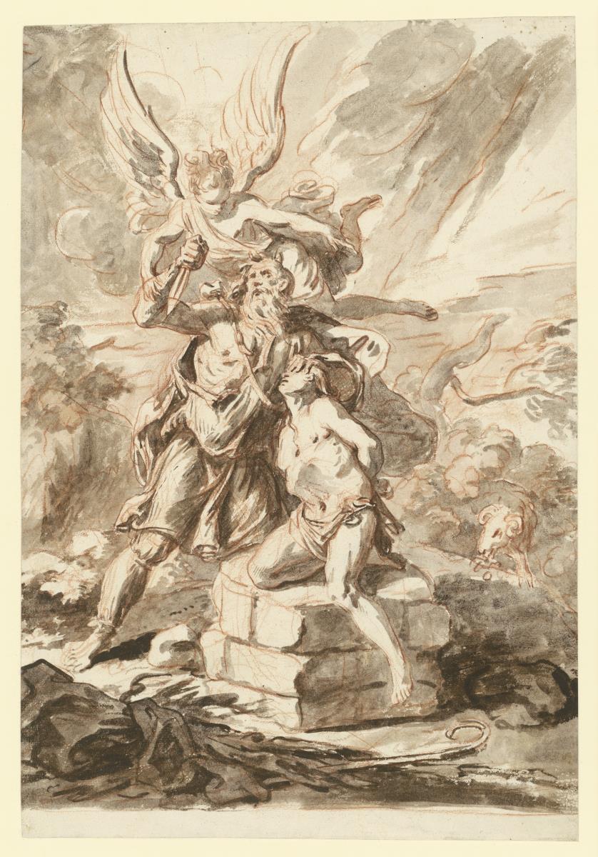 Isaaks Opferung. Studie zu dem von Nagler p. 510 erwähnten Meisterstück vom Jahre 1665