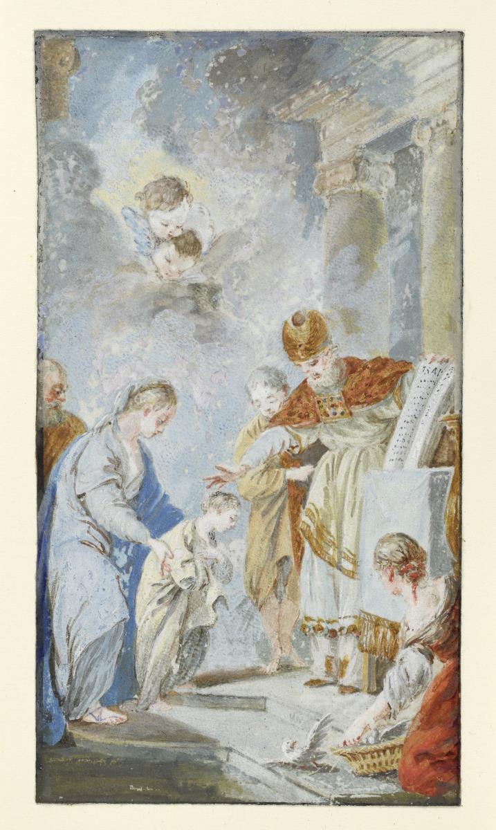 Tempelgang Mariens (Szene aus dem Marienleben)