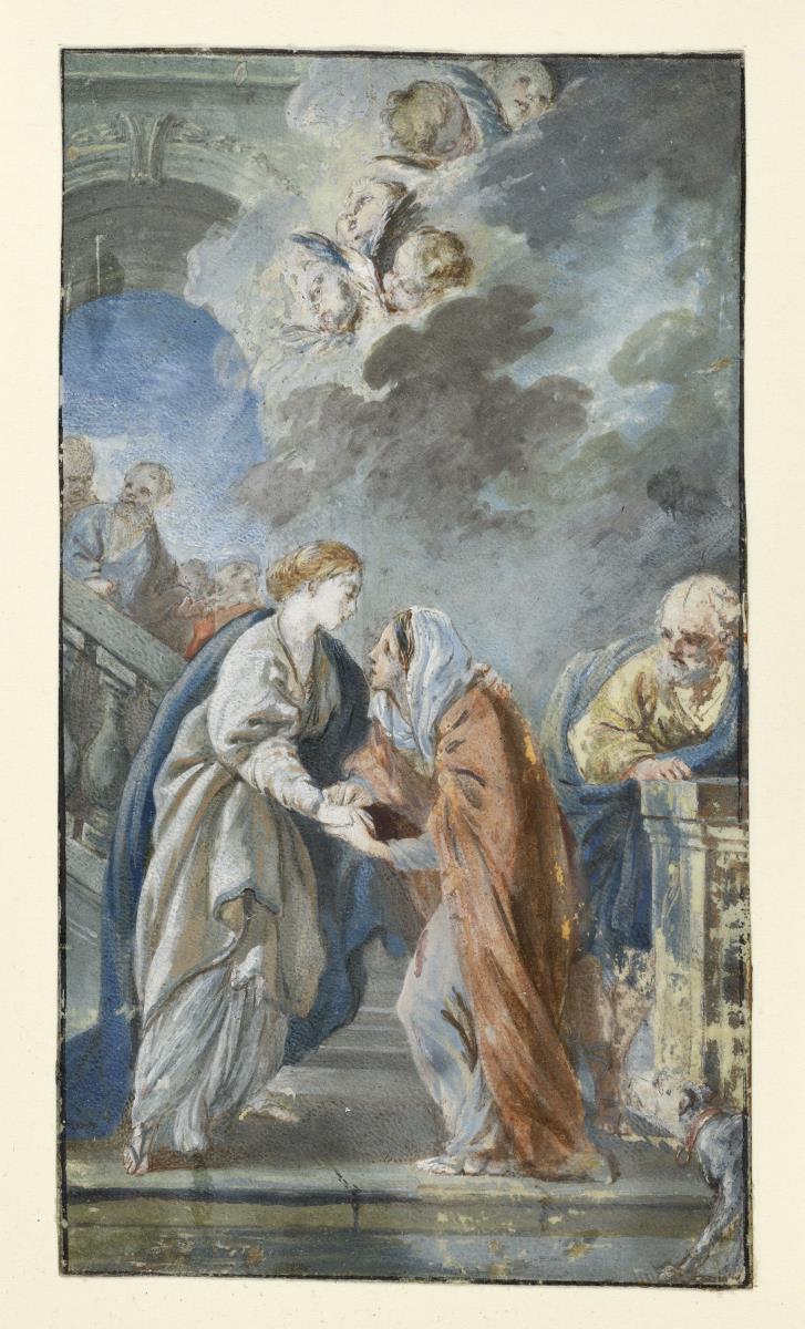 Heimsuchung Mariens - Begegnung mit Elisabeth (Szene aus dem Marienleben)