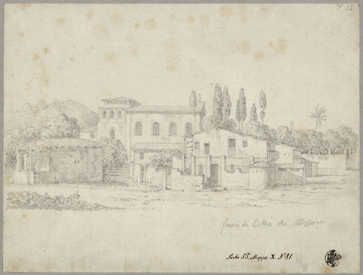 "In der Vorstadt von Messina" / Landhaus bei Messina
