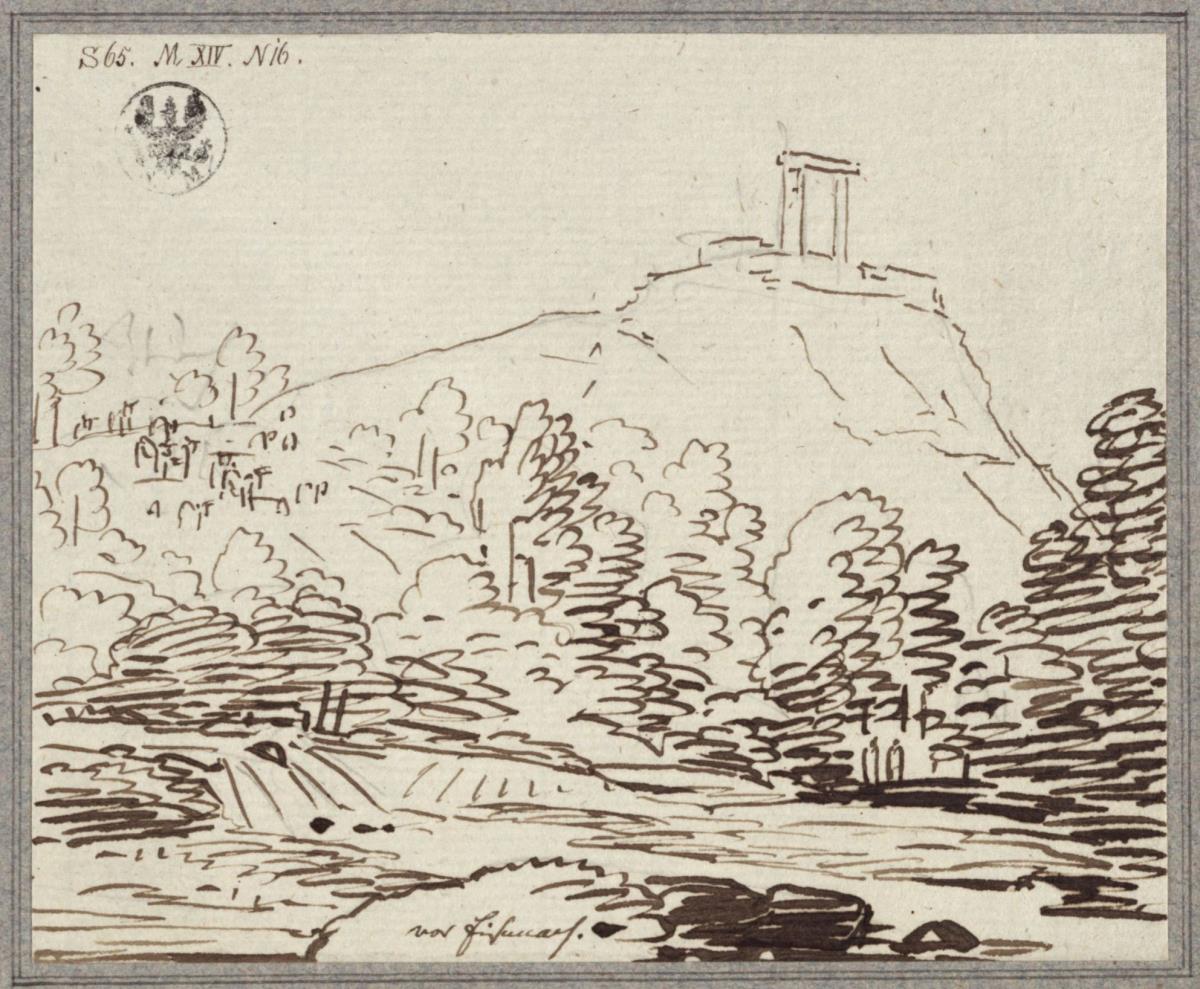 Landschaftliche Partie bei Eisenach