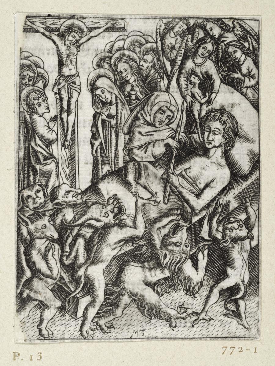 Ars Moriendi, Blatt 13 - Der Triumph über alle Versuchungen in der Todesstunde