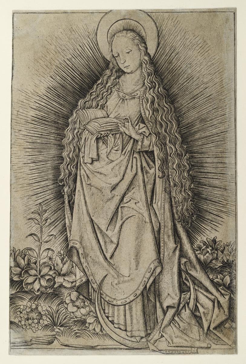 Lesende Madonna auf der Mondsichel