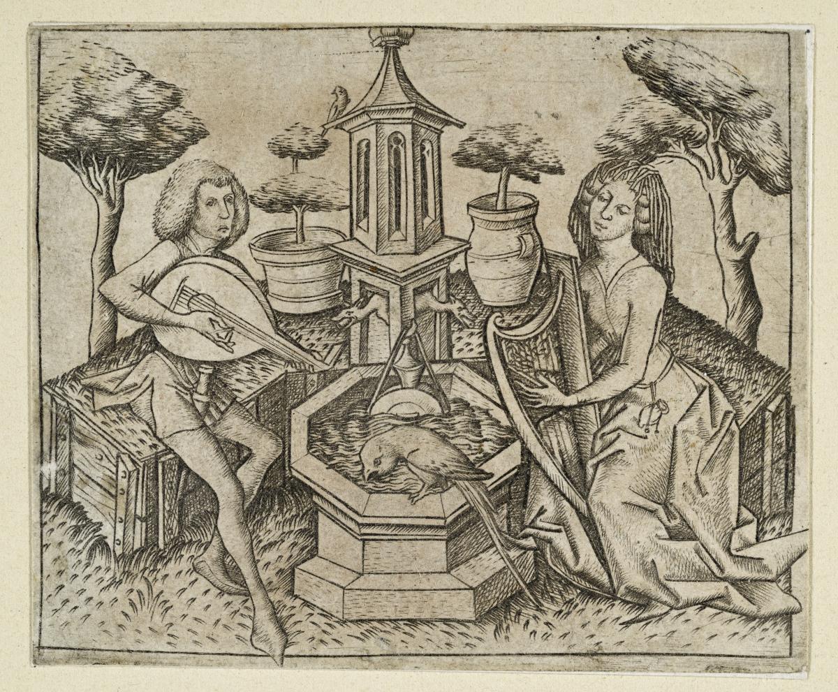 Das Liebespaar am Brunnen