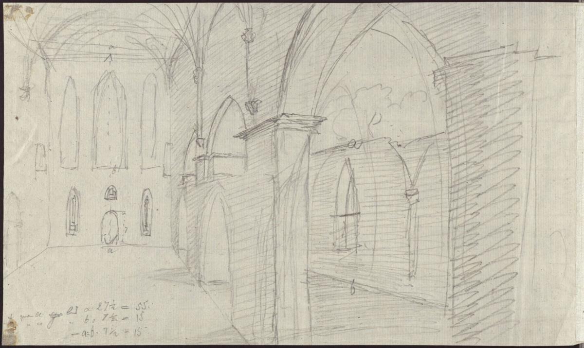Kloster Chorin. Innenansicht der Kirche nach Westen