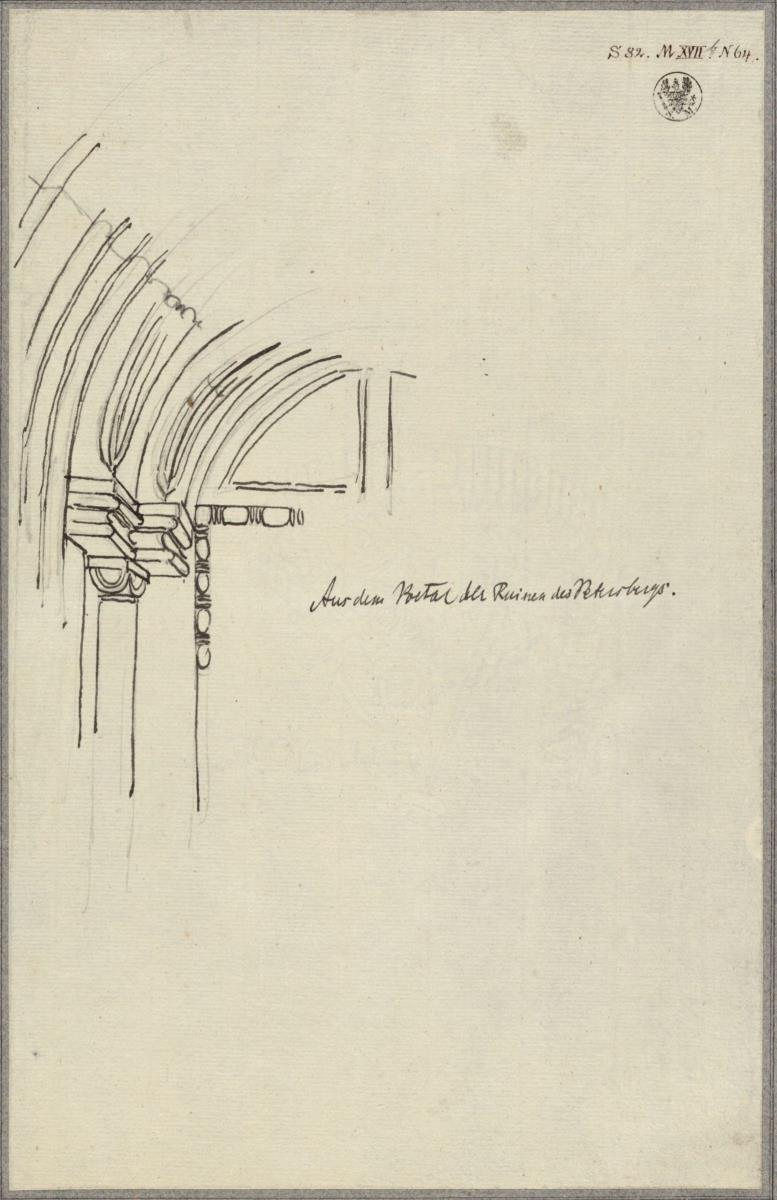 Portal am nördlichen Querschiff der Stiftskirche auf dem Petersberg bei Halle an der Saale