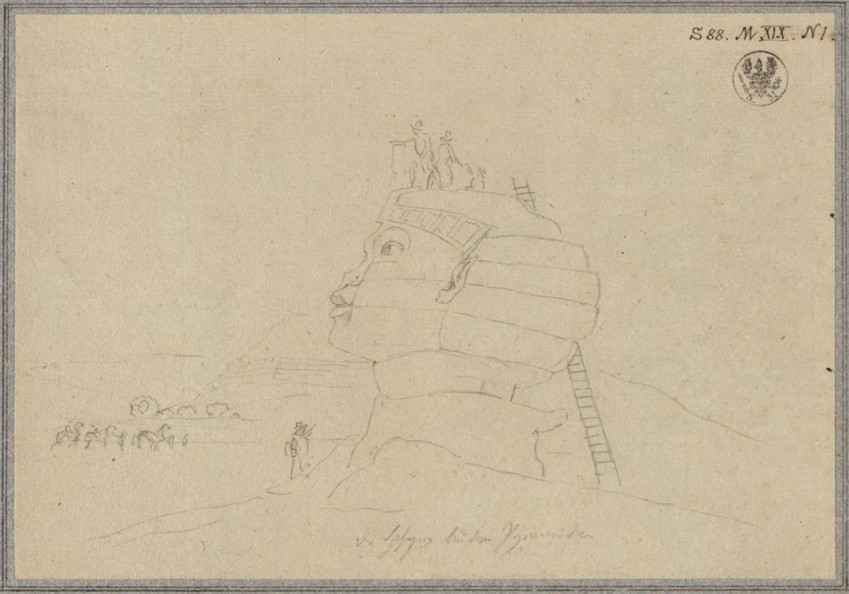 Sphinx bei den Pyramiden