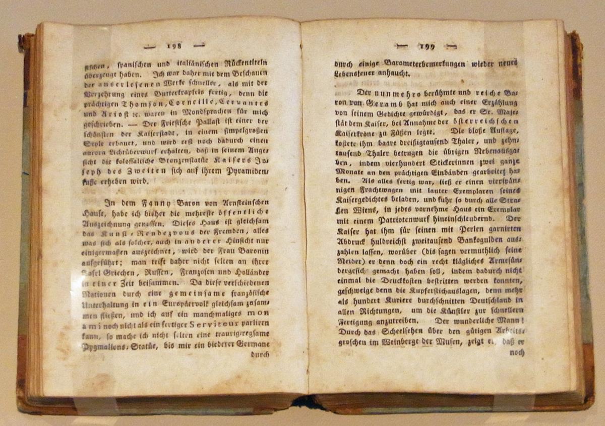 Reise durch einen Theil von Sachsen, Böhmen, Oesterreich und Ungarn. Als zweiter Theil seiner Gedichte und Selbstbiographie.