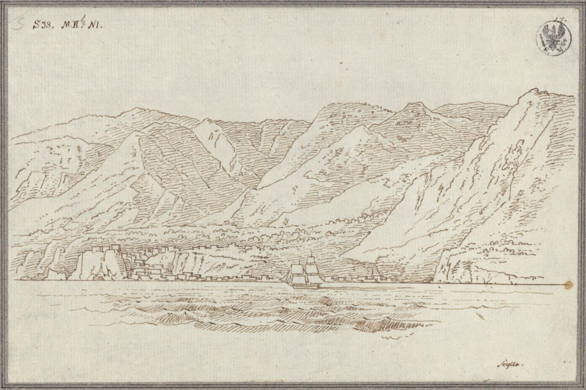Scylla an der Meerenge von Messina