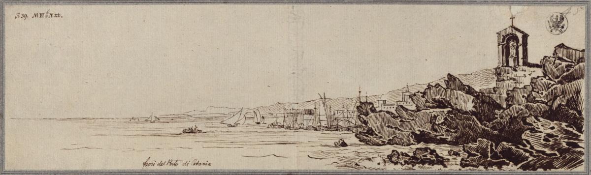 "Lavamassen am Hafen von Catania"