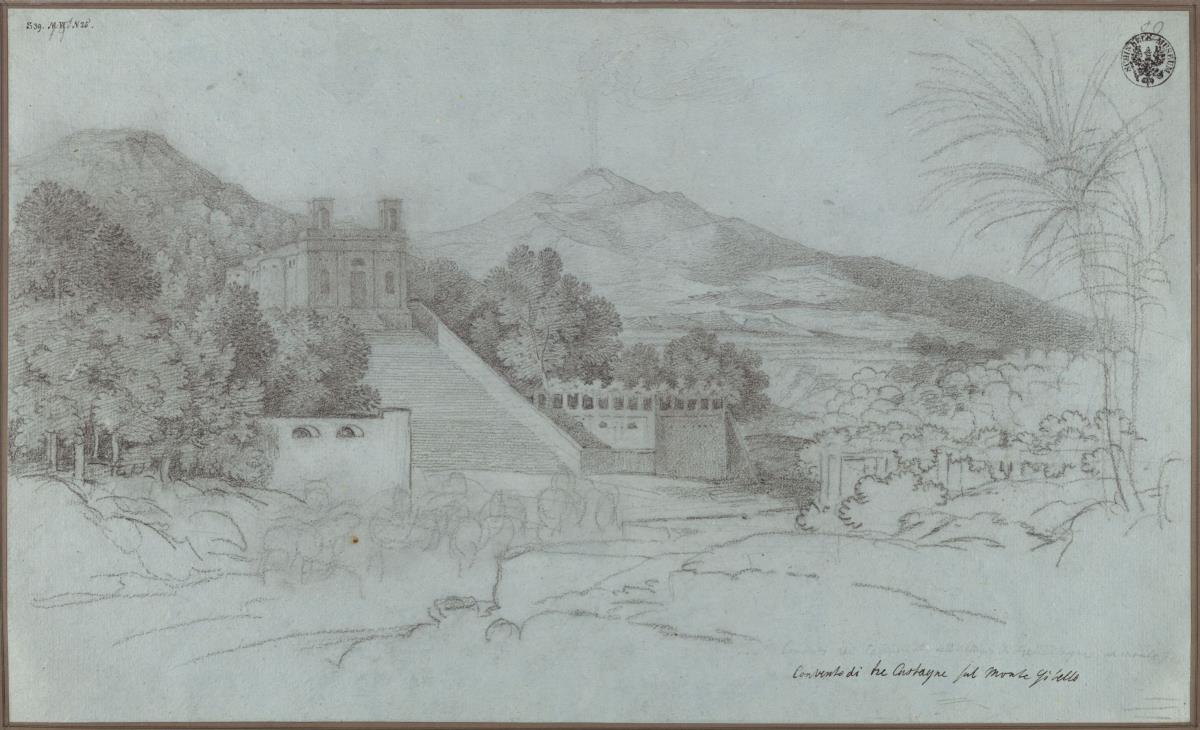 "Kloster Tre Castagne auf dem Aetna" / Kloster am Ätna