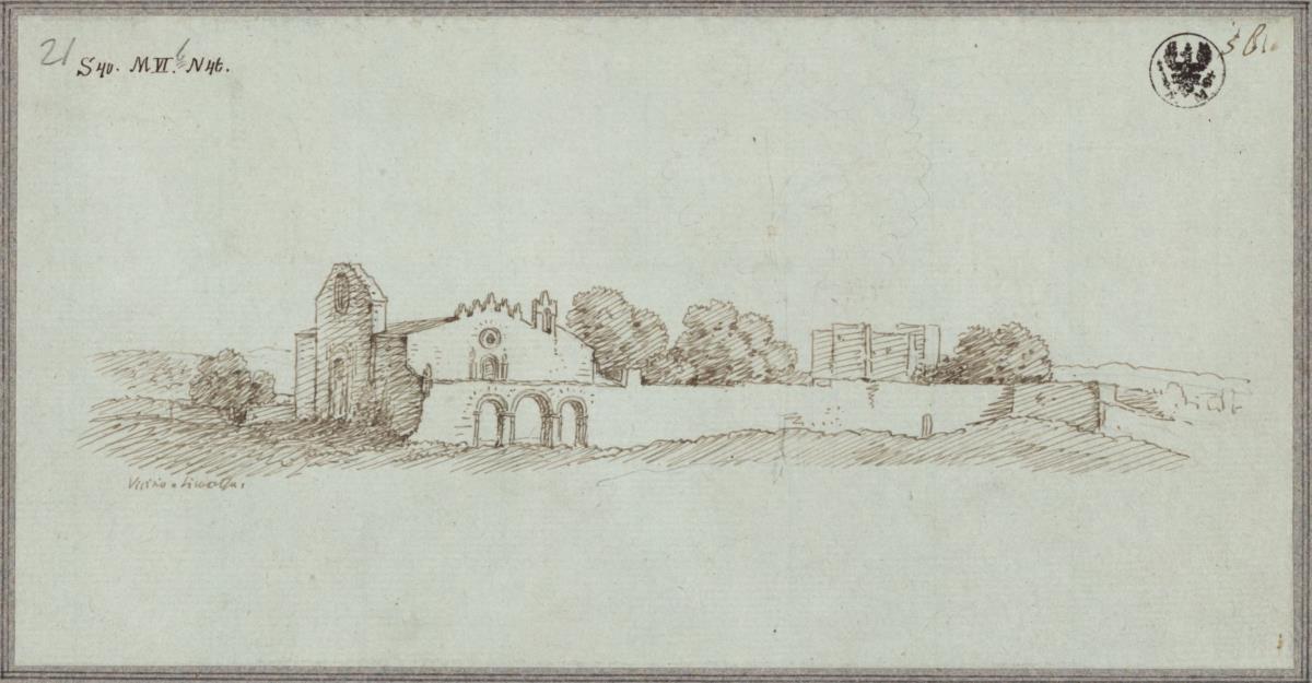Die Kirche Sant Giovanni alle Catacombe nordwestlich von Syrakus