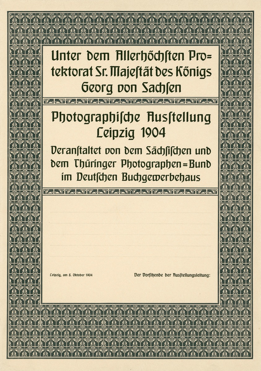 Photographische Ausstellung Leipzig 1904