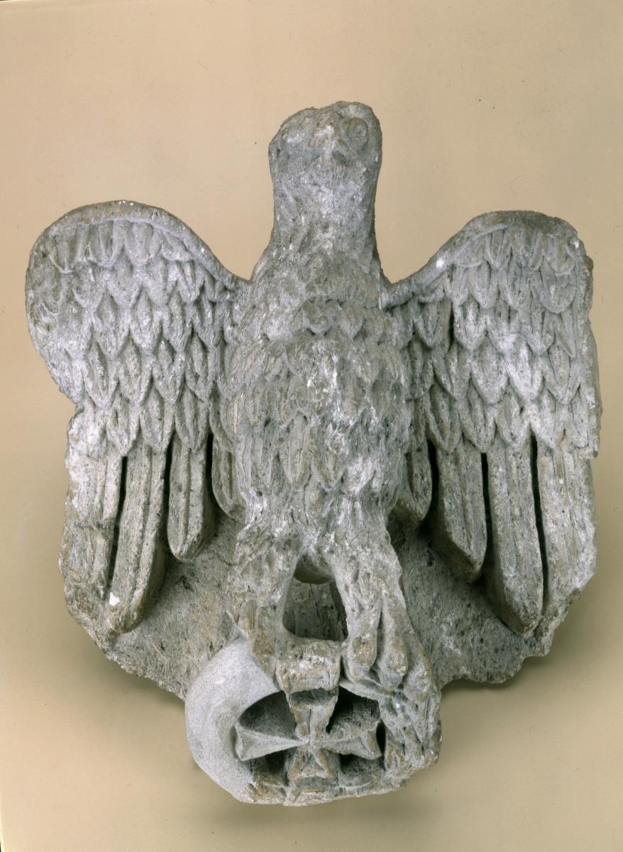 Adler mit Lorbeerkranz