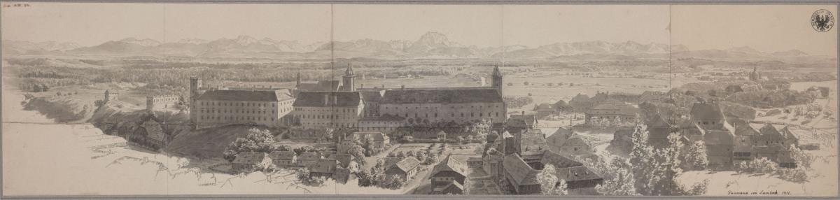 Panorama von Lambach mit dem Benediktinerkloster