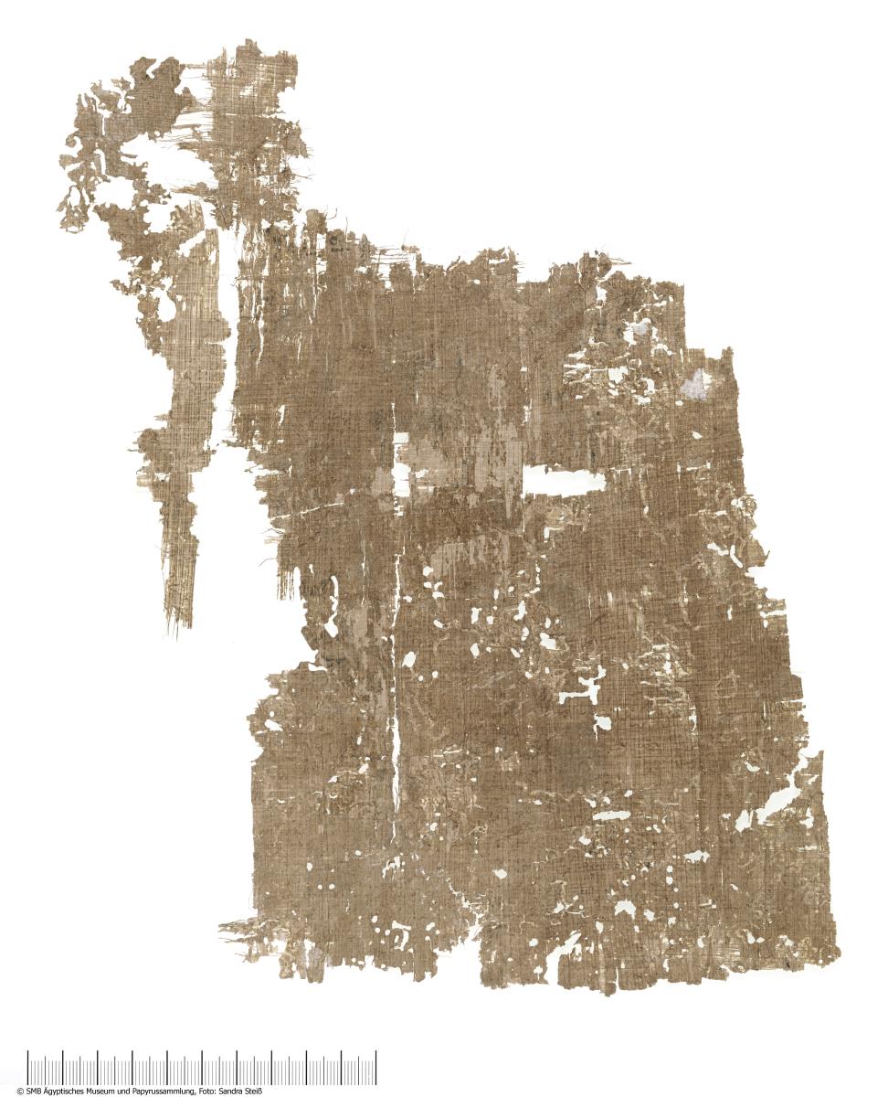 Hieratischer Papyrus mit Beschreibungen von Götterstatuen in einem Tempel (P. 10472+14400)