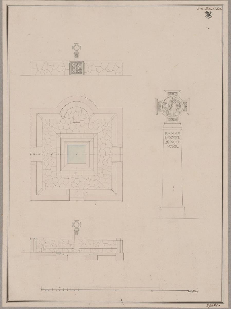 Pyritz (Pyrzyce). Ottobrunnen. Einfassung