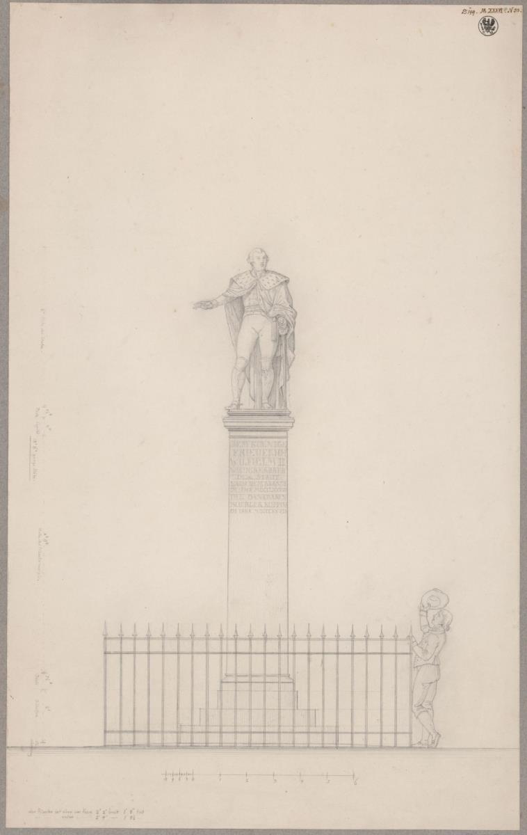 Neuruppin. Entwurf zum Denkmal für König Friedrich Wilhelm II. von Preußen