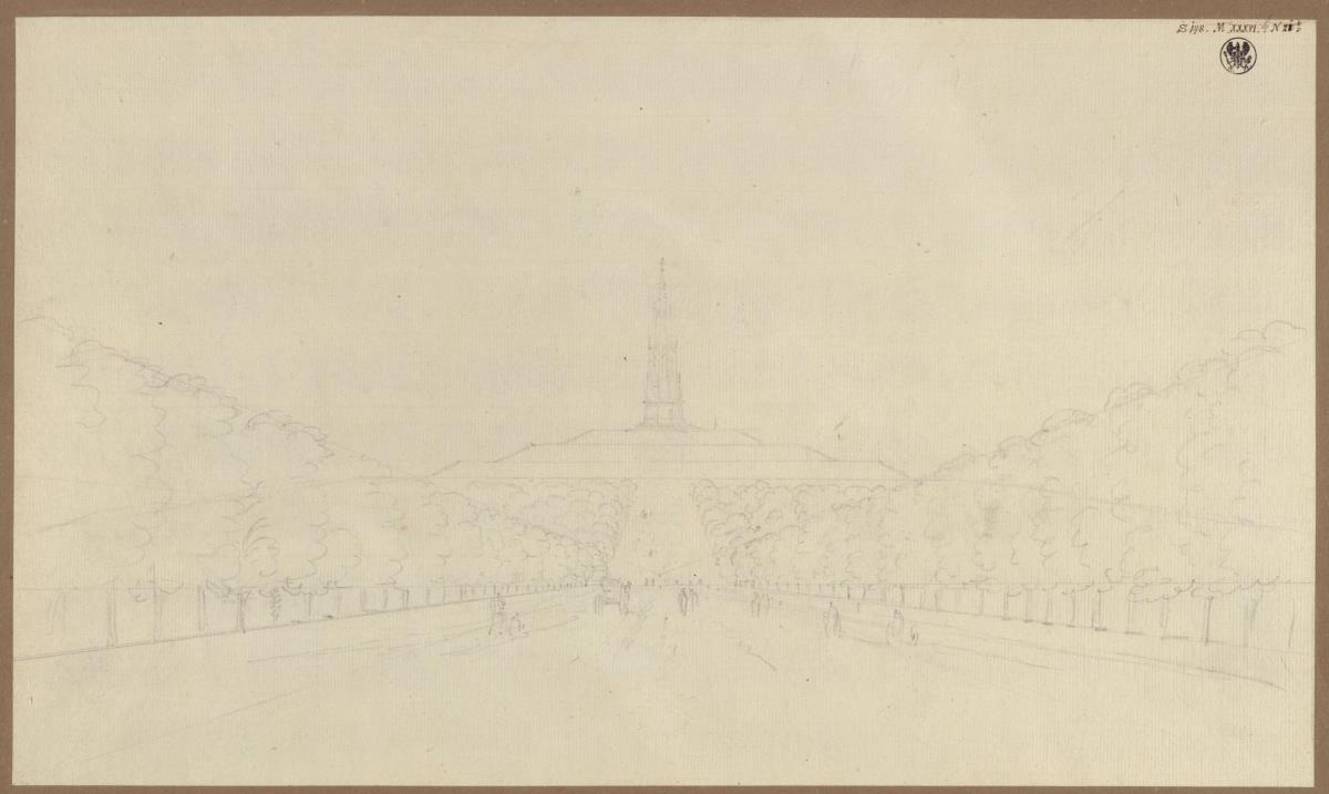 Berlin. Entwurf zum Kreuzbergdenkmal. Ansicht