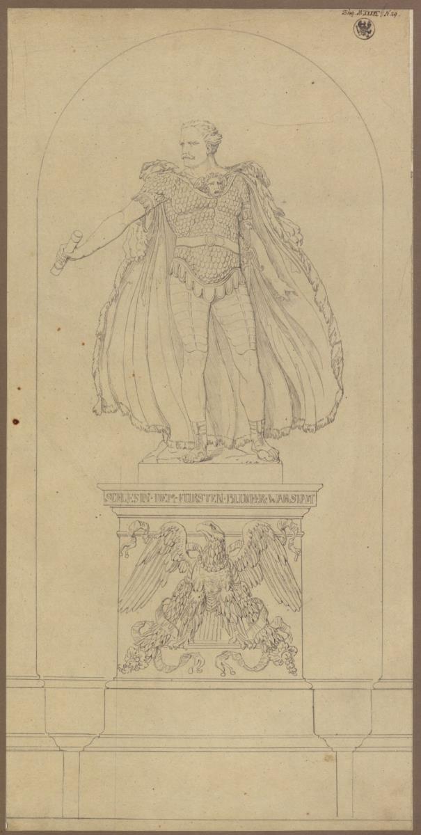 Breslau. Entwurf zu einem Denkmal für Gebhard Leberecht von Blücher, Fürst von Wahlstatt