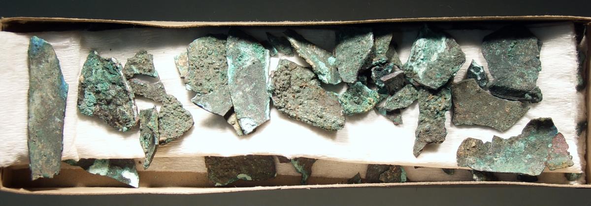 Fragmentierte Blechlampe der Muschelform